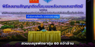 สวนนงนุชพัทยาทุ่ม 60 กว่าล้าน ลงทุนโซลาร์รูฟท็อป 3.5 เมกะวัตต์ ลานจอดรถพลังงานแสงอาทิตย์