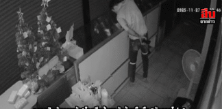 วงจรปิดจับภาพคนร้าย บุกงัดร้านโทรศัพท์มือถือเจ้าของตั้งรางวัลนำจับหากแจ้งเบาะแสจนจับกุมคนร้ายได้ 10,000 บาท