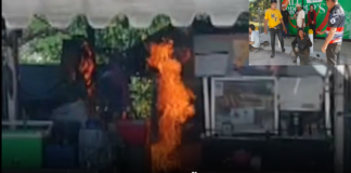 ระทึกเก้ากิโล! แก๊สระเบิดบึ้มกลางร้านอาหาร ไฟลวก 3 พ่อค้าแม่ค้าหวิดดับ โชคดีสกัดทันก่อนวอดทั้งแถบ