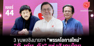 3 ขุนพลชิงนายกฯ “พรรคโอกาสใหม่”