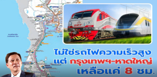 “ไม่ใช่รถไฟความเร็วสูง” แต่ กรุงเทพฯ-หาดใหญ่ เหลือแค่ 8 ชม.