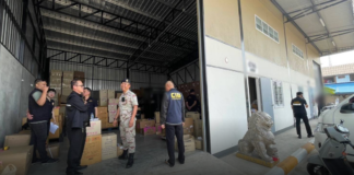 ตำรวจสอบสวนกลาง (CIB) ร่วมกรมปศุสัตว์ และฝ่ายปกครอง บุกโกดังลักลอบขายอาหารแมว สวมทะเบียน ในพื้นที่จังหวัดนนทบุรี