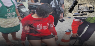 ระทึกกลางตลาด! พาวเวอร์แบงค์ระเบิดคากระเป๋า ไฟลุกท่วมร่างหญิงสาว เจ็บสาหัส