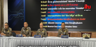 สำนักงานตำรวจแห่งชาติ แถลงคดีสำคัญ “บิ๊กโจ๊ก” ถูกกล่าวหาติดสินบนทองคำ 246 บาท ให้กรรมการ ป.ป.ช. เพื่อช่วยเหลือคดี