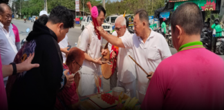 พุทธสมาคมสัจจะธรรมสงเคราะห์ ฯจัดขบวนแห่องค์เทพเจ้า ในงานปฐมมงคลฤกษ์พิธีเปิดตราประทับทรงช่วงเทศกาลตรุษจีน