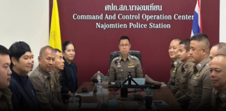 รองผู้บังคับการตำรวจภูธรจังหวัดชลบุรี ลงพื้นที่ตรวจเยี่ยม สภ.นาจอมเทียน ประจำปี