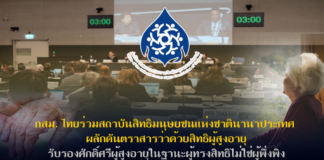 กสม. ไทยร่วมสถาบันสิทธิมนุษยชนแห่งชาตินานาประเทศ ผลักดันตราสารว่าด้วยสิทธิผู้สูงอายุ รับรองศักดิ์ศรีผู้สูงอายุในฐานะผู้ทรงสิทธิไม่ใช่ผู้พึ่งพิง
