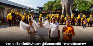 จาก 9 เชือกในปีที่ผ่านมา สู่เชือกแรกปีนี้ “พลายมิตรภาพ” สัญลักษณ์ความสำเร็จการดูแลและอนุรักษ์ช้างไทยของปางช้างสวนนงนุชพัทยา