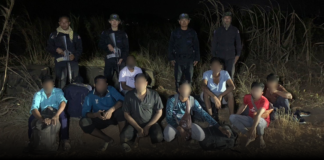 ฉก.นย.จันทบุรี ชค.ทพ.นย.4 โดย ร้อย.ทพ.นย.543 (คลองโป่งน้ำร้อน) ได้ตรวจพบและควบคุมตัวบุคคลต่างด้าวจับกุมบุคคลต่างด้าวลักลอบเข้าเมือง 8 คน