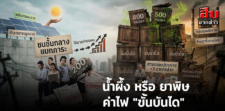 น้ำผึ้ง หรือ ยาพิษ ค่าไฟ “ขั้นบันได” “สวัสดิการคนจน” บนหยดน้ำตา “ชนชั้นกลาง”