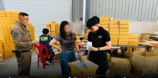 ตำรวจสอบสวนกลาง (CIB) ทลายโกดังกาแฟปลอมสวมเลข อย. มัทฉะฉลากลวง ส่งขายออนไลน์ ยึดของกลางกว่า 1 ล้านชิ้น มูลค่ากว่า 12 ล้านบาท