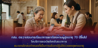 กสม. ตรวจสอบกรณีธนาคารพาณิชย์ห้ามผู้สูงอายุ 70 ปีขึ้นไปใช้บริการแอปพลิเคชันธนาคาร แนะยกเลิกข้อกำหนดที่เป็นการเลือกปฏิบัติด้วยเหตุแห่งอายุ