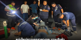 หนุ่มใหญ่ชาวอยุธยาดวงกุด มาลงสินค้าก่อนถูกรถบรรทุกสินค้าที่ตัวเองขับมาไหลพุ่งชนเสียชีวิตคาที่